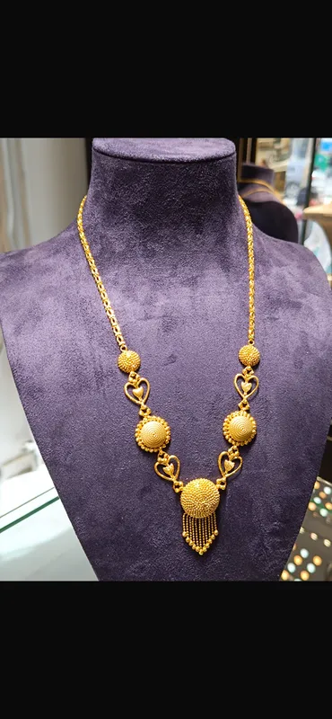 Parmak izi Kolye - 14K 18.78gr